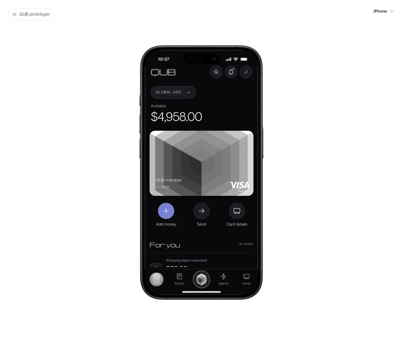 QUB mobile product concept